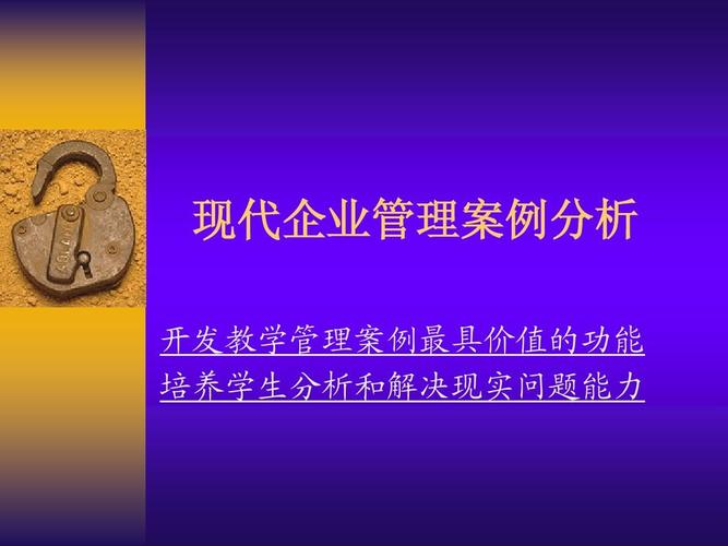 现代企业管理案例分析ppt